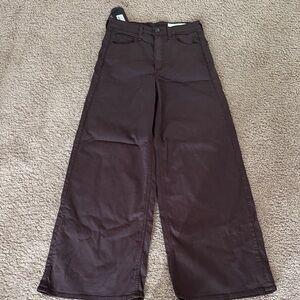 rag & bone Dark coffee wide leg jeans